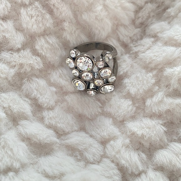 Guess Gun Black Statement Ring Size 7 New - Picture 3 of 5